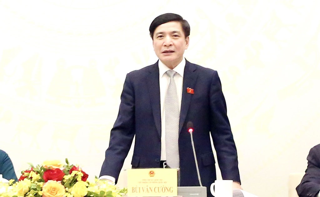 Tổng Thư ký Quốc hội, Chủ nhiệm Văn phòng Quốc hội Bùi Văn Cường chủ trì Họp báo