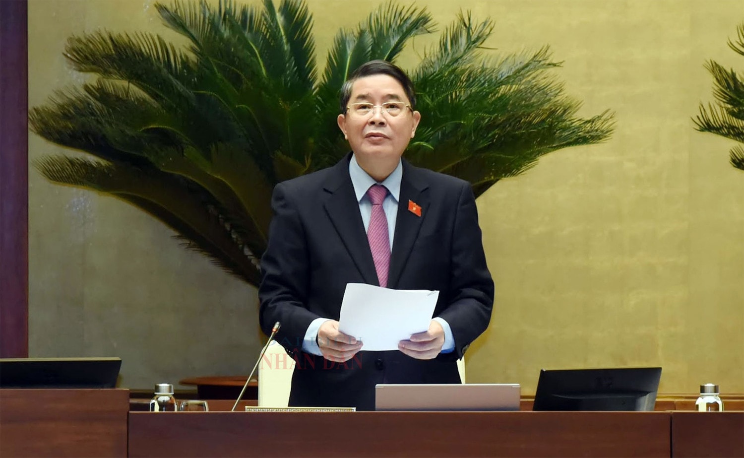 Phó Chủ tịch Quốc hội Nguyễn Đức Hải điều hành phiên họp Ảnh: Quang Khánh