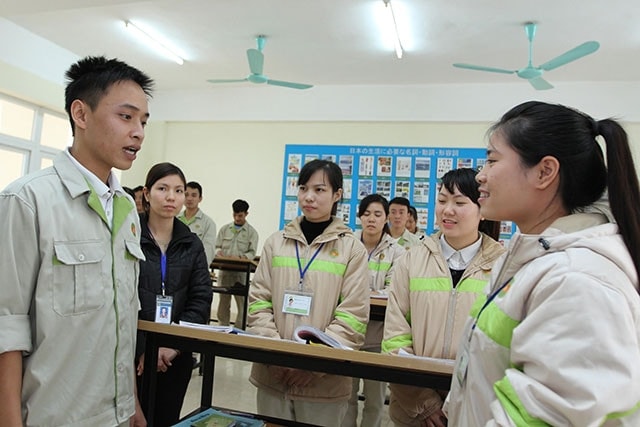 Người lao động được học định hướng, kỹ năng nghề trước khi đi làm việc tại nước ngoài. ITN