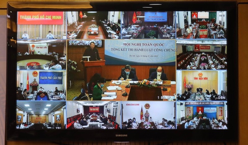 Hội nghị tại các điểm cầu trong cả nước.
