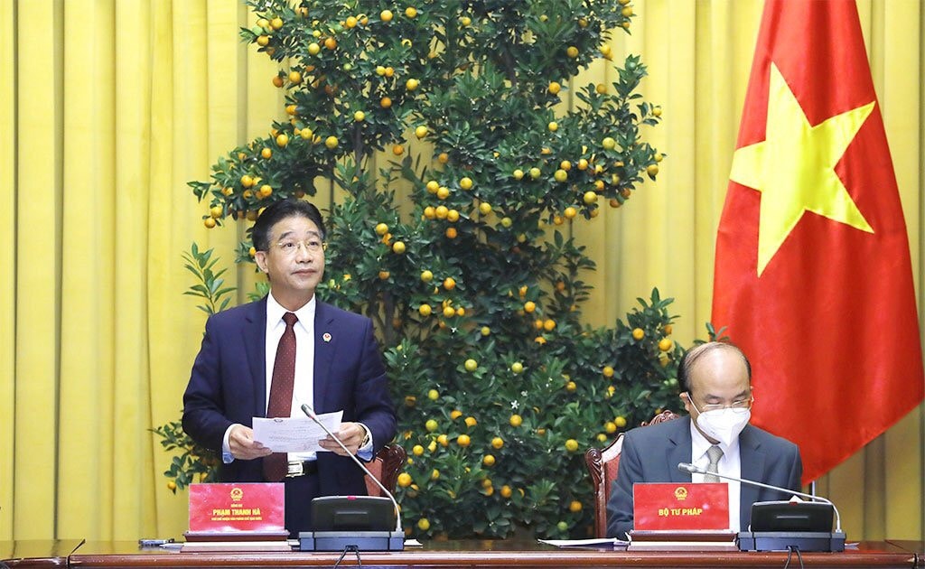 Phó Chủ nhiệm Văn phòng Chủ tịch Nước Phạm Thanh Hà chủ trì cuộc họp báo