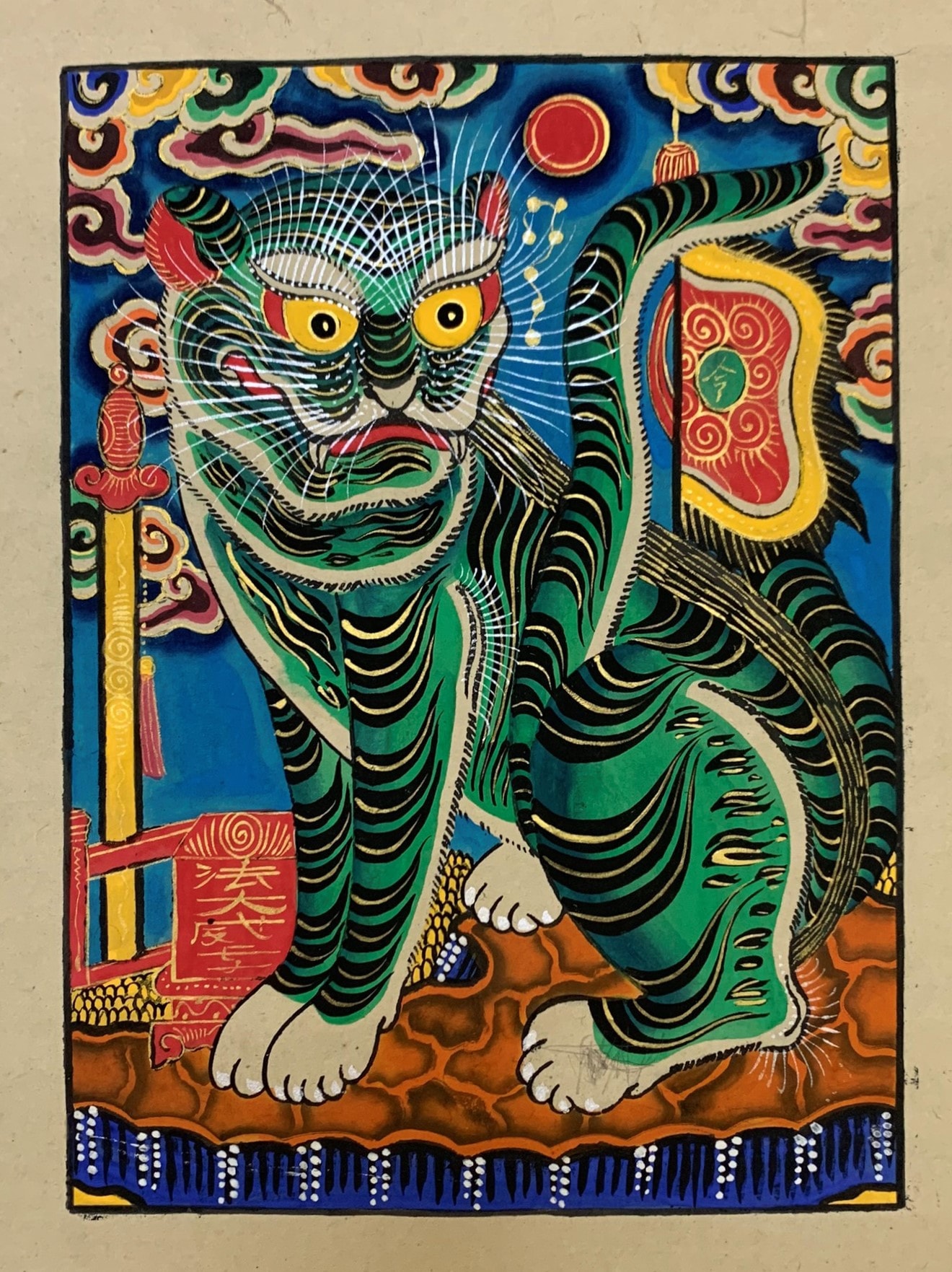 Thanh Hổ - tranh dân gian Hàng Trống