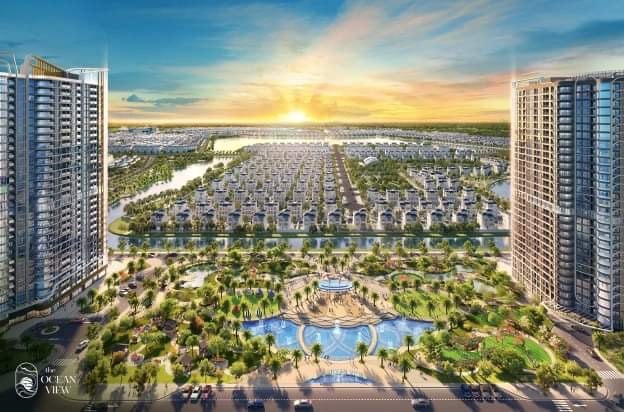 Tòa P1 thuộc phân khu The Pavilion sở hữu tầm nhìn đắt giá khi thu trọn quảng trường The Ocean View