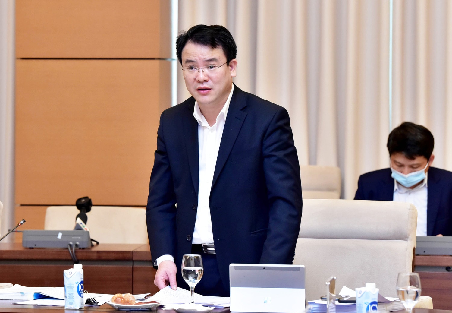 Thứ trưởng Bộ Kế hoạch Đầu tư Trần Quốc Phương phát biểu Ảnh: Lâm Hiển