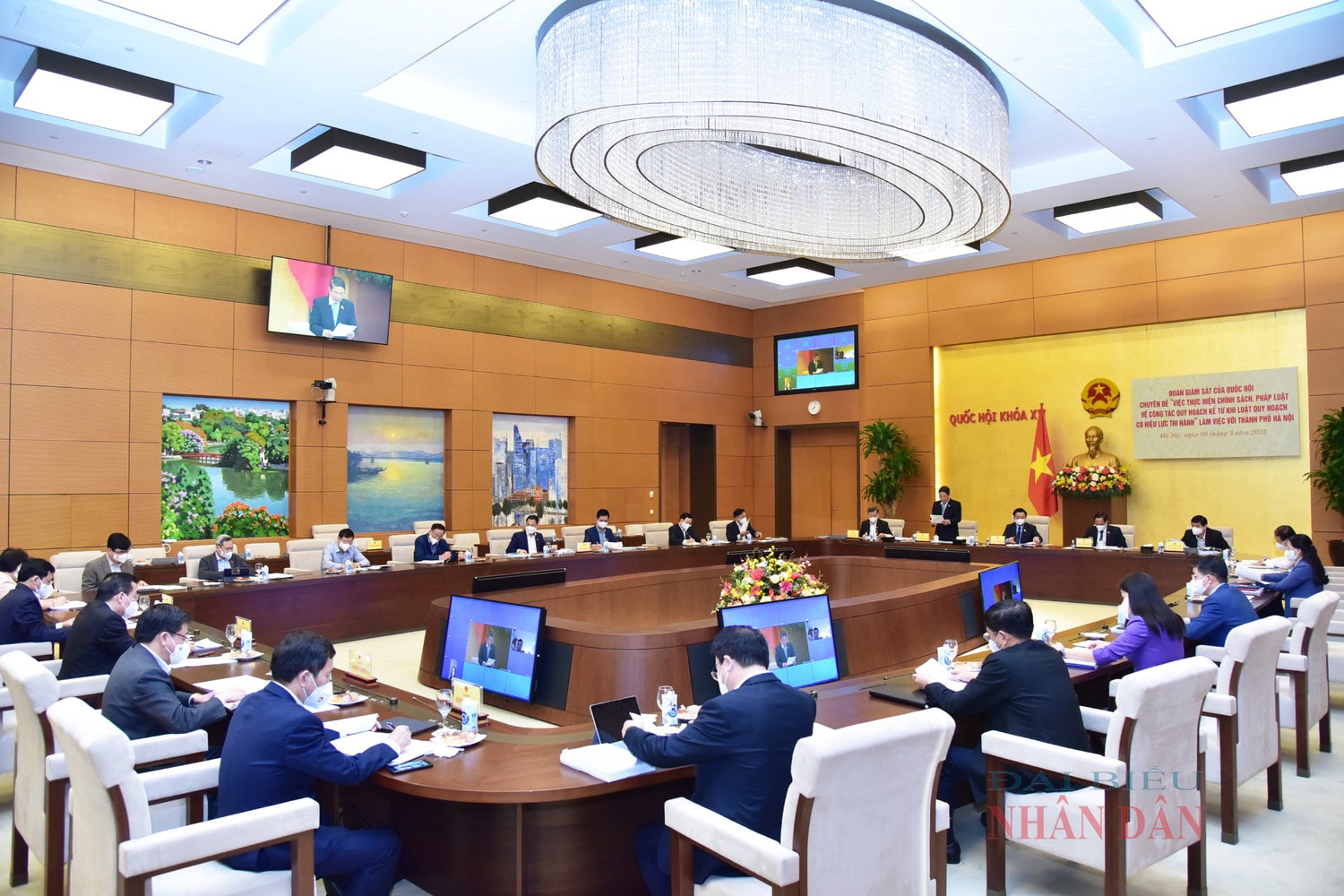 Quang cảnh buổi làm việc Ảnh: Lâm Hiển