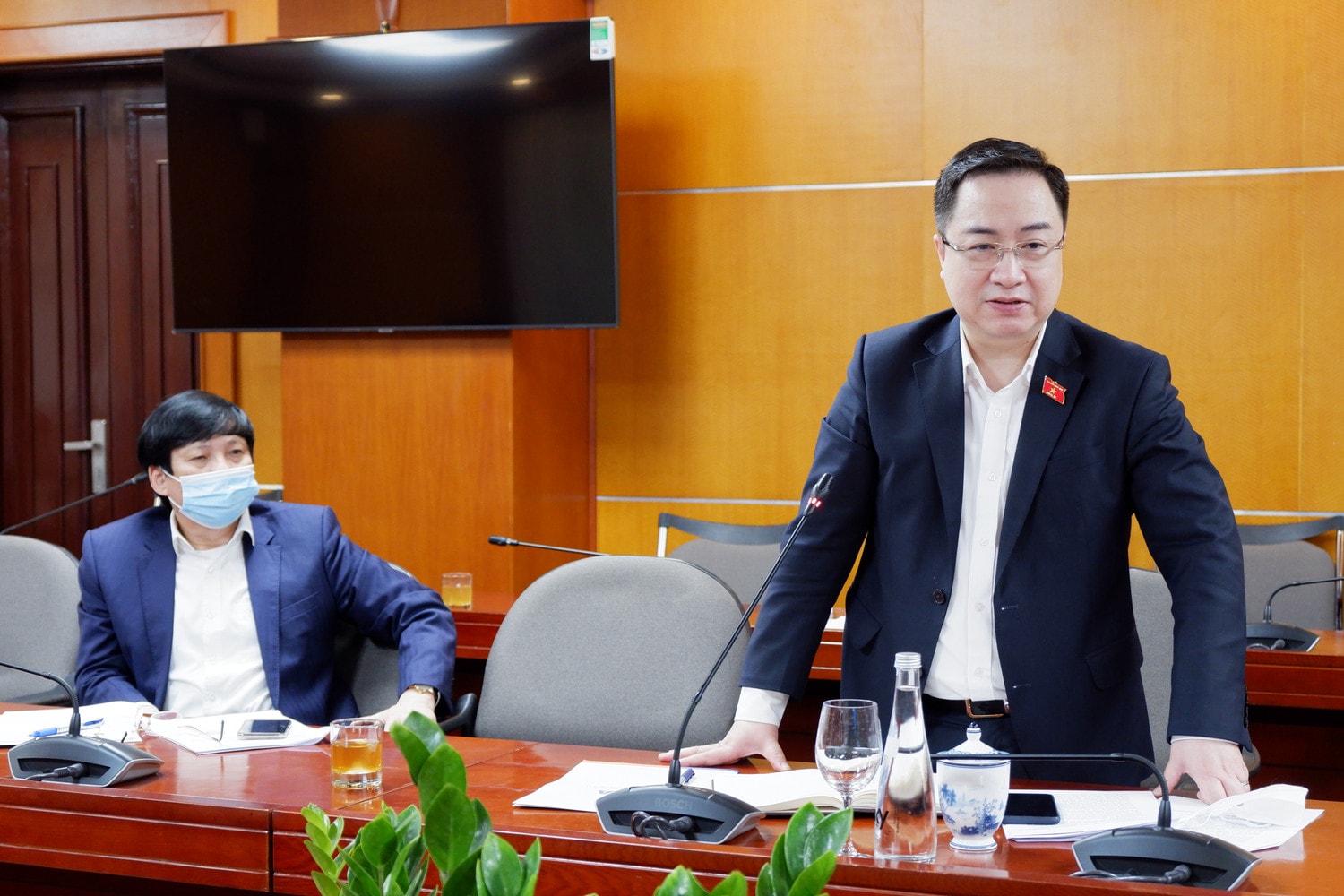 Phó Chủ nhiệm Ủy ban Văn hóa, Giáo dục Đặng Xuân Phương phát biểu tại cuộc làm việc Phó Chủ nhiệm Ủy ban Văn hóa, Giáo dục Đặng Xuân Phương phát biểu tại cuộc làm việc