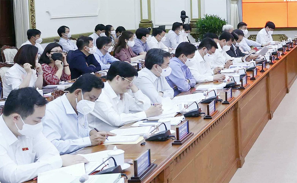 Các đại biểu tại buổi làm việc Ảnh: Doãn Tấn