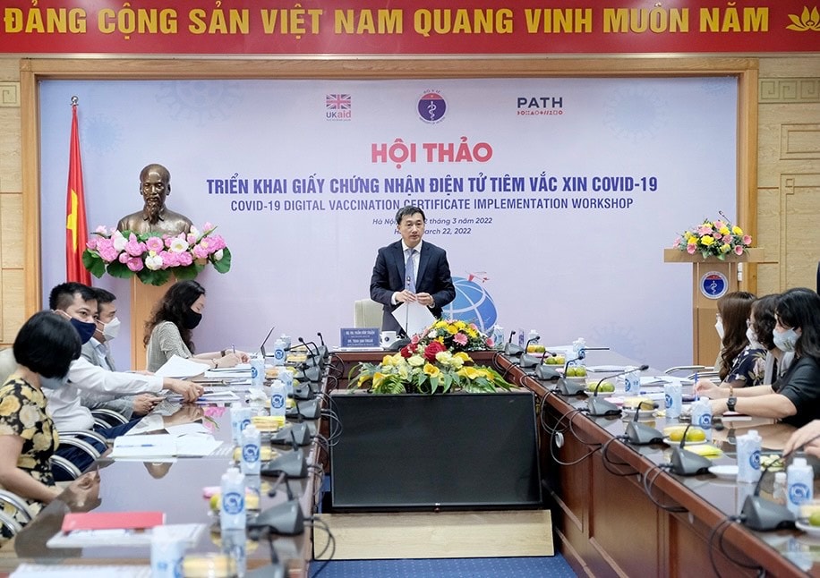 Hội thảo triển khai chứng nhận điện tử tiêm vaccine phòng Covid-19