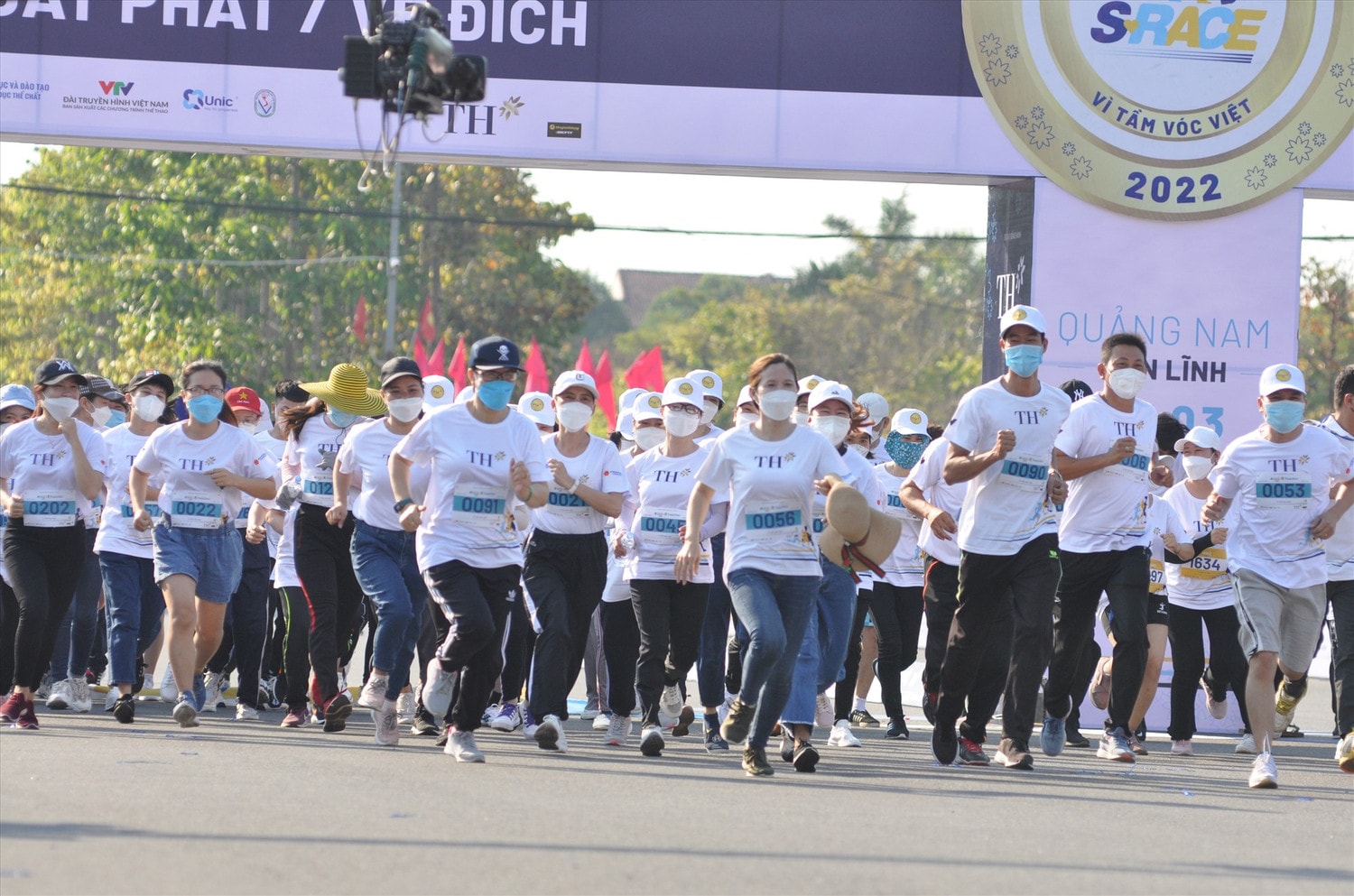 Giải chạy S-Race 2022 thu hút đông đảo học sinh, sinh viên tham gia Ảnh: Báo Quảng Nam