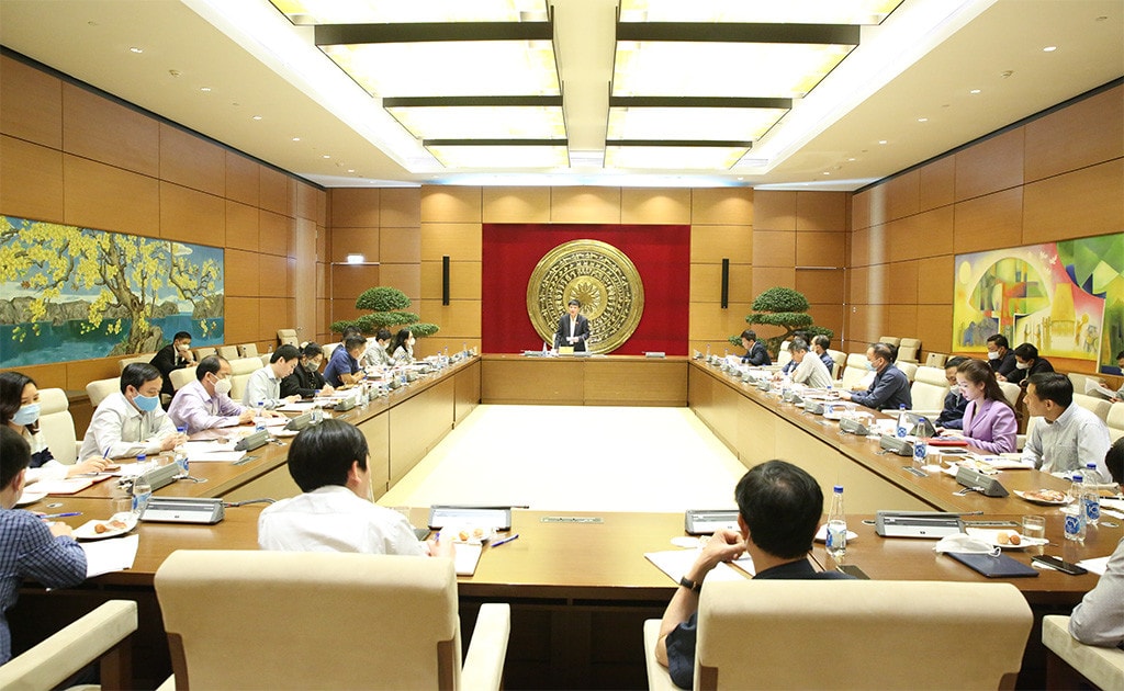 Quang cảnh buổi giao ban