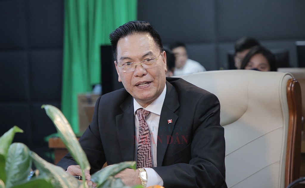 Chủ tịch HĐQT Công ty Cổ phần Phát triển và Đầu tư Đại Sơn Nguyễn Hoài Bắc phát biểu tại toạ đàm