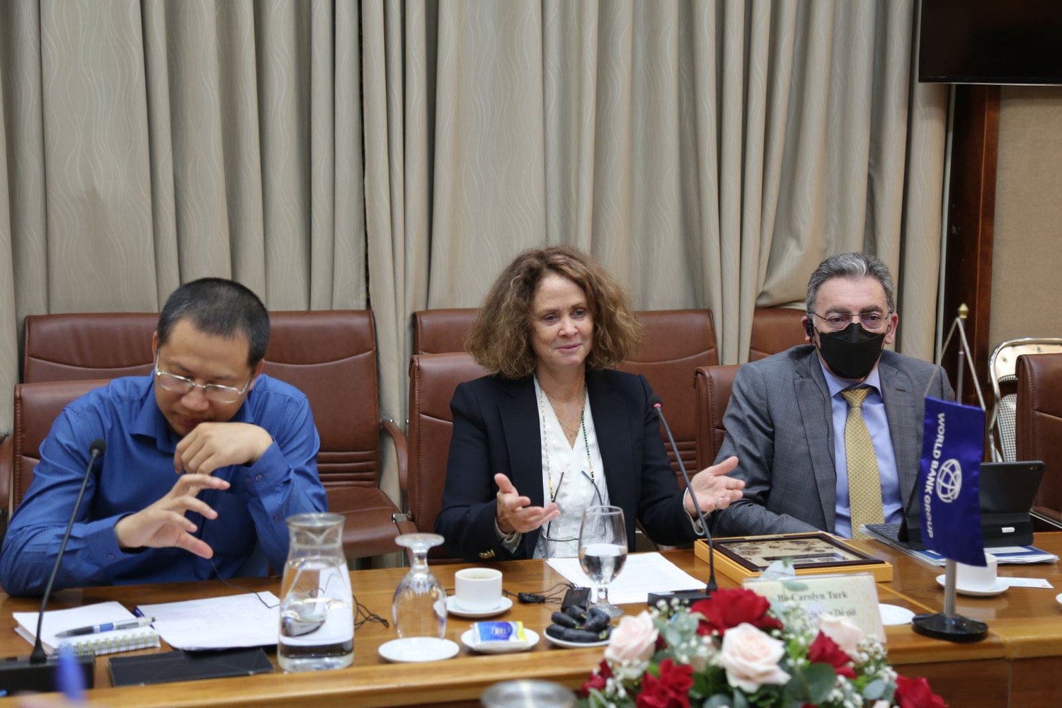 Bà Carolyn Turk- Giám đốc WB tại Việt Nam phát biểu tại buổi làm việc