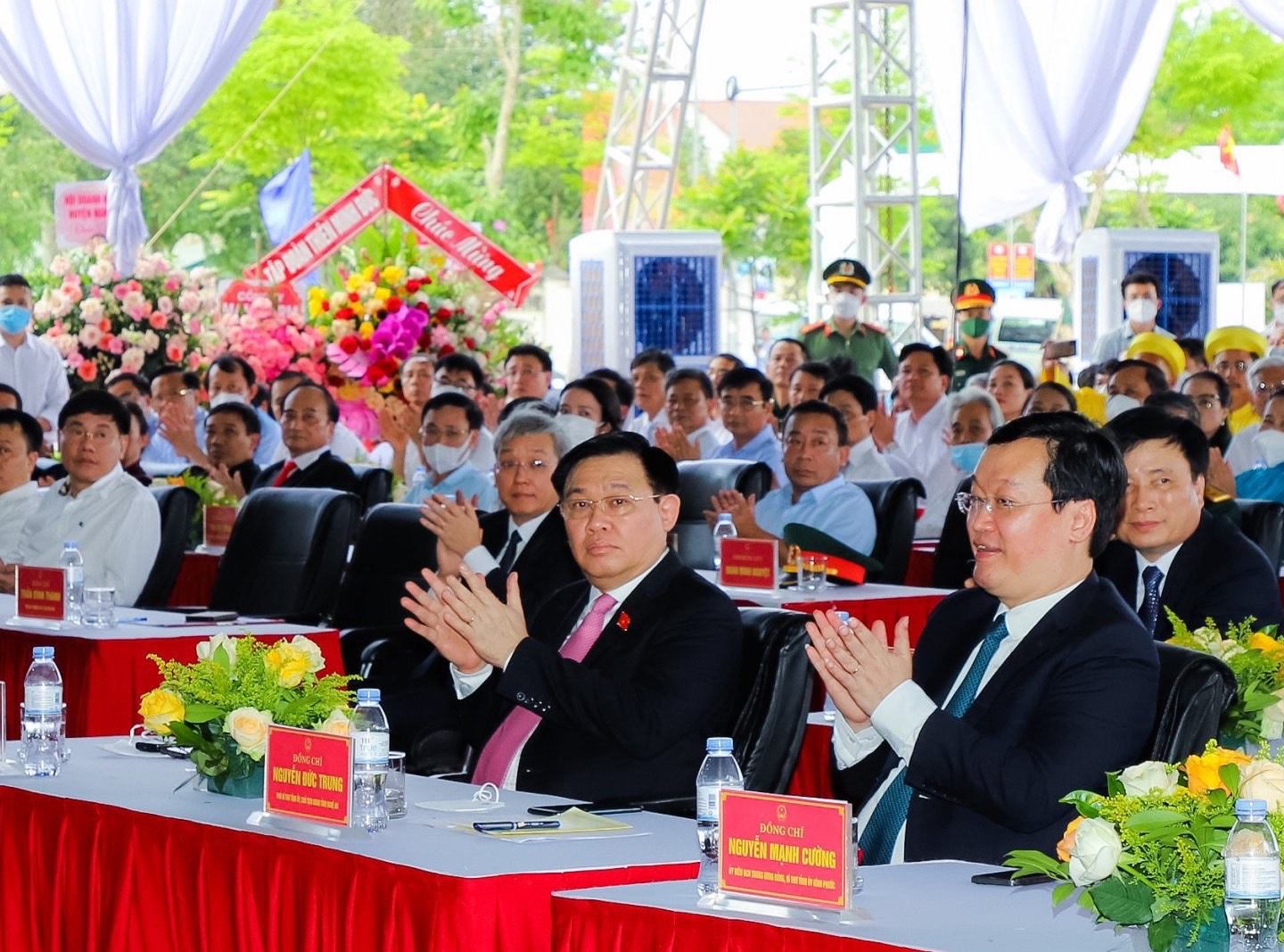 Chủ tịch Quốc hội Vương Đình Huệ dự buổi lễ Ảnh: Thành Duy