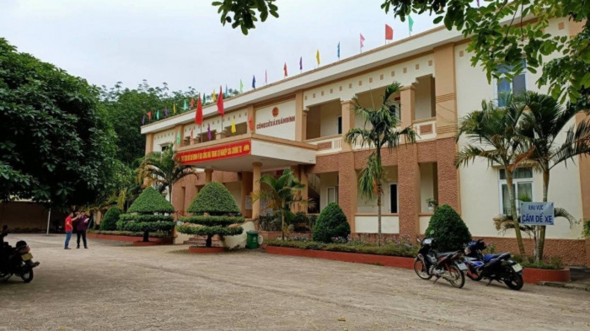 Công sở xã Xuân Bình vắng lặng trong ngày 29.4