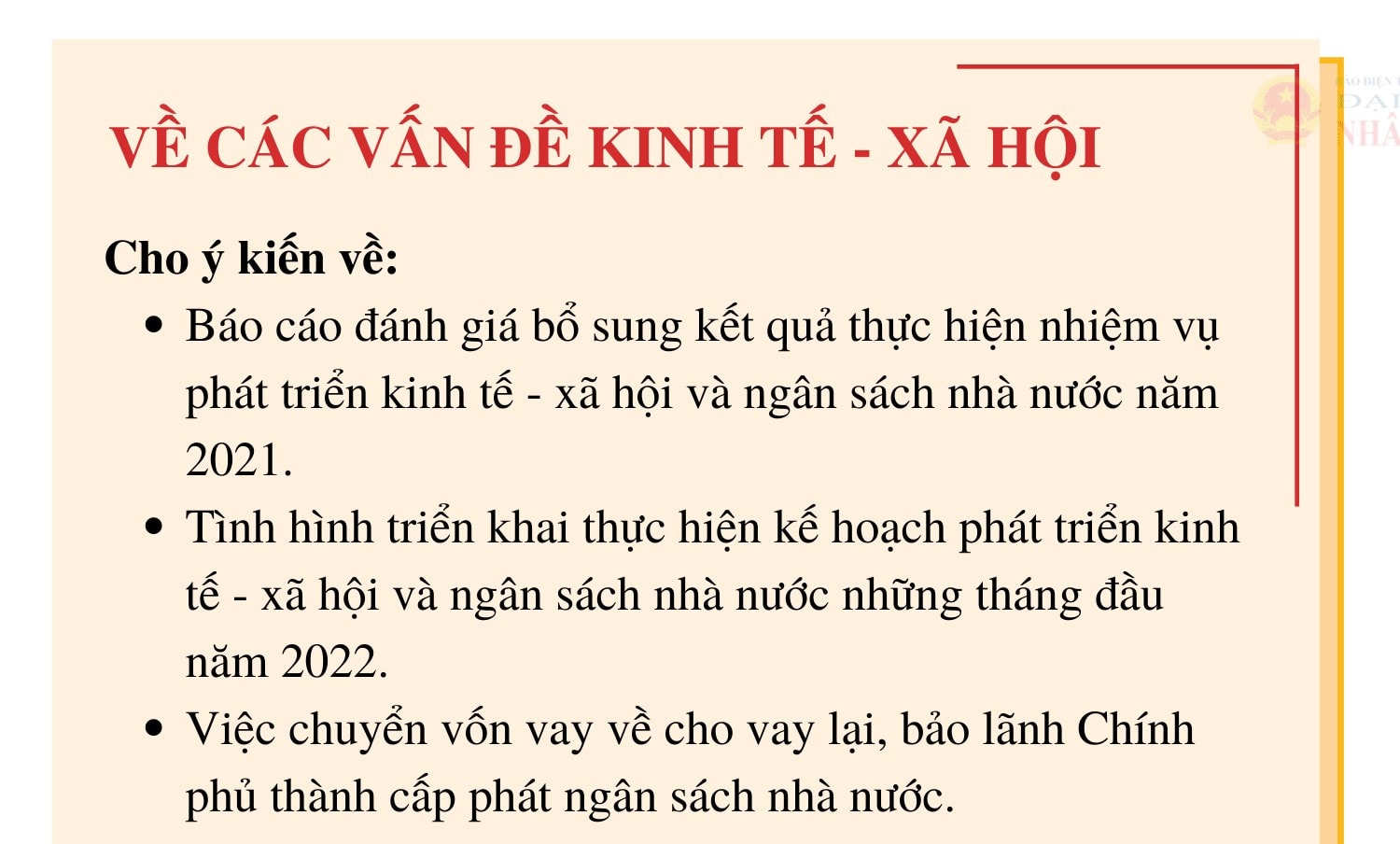 Chương trình phiên họp thứ Mười một của Ủy ban Thường vụ Quốc hội -2