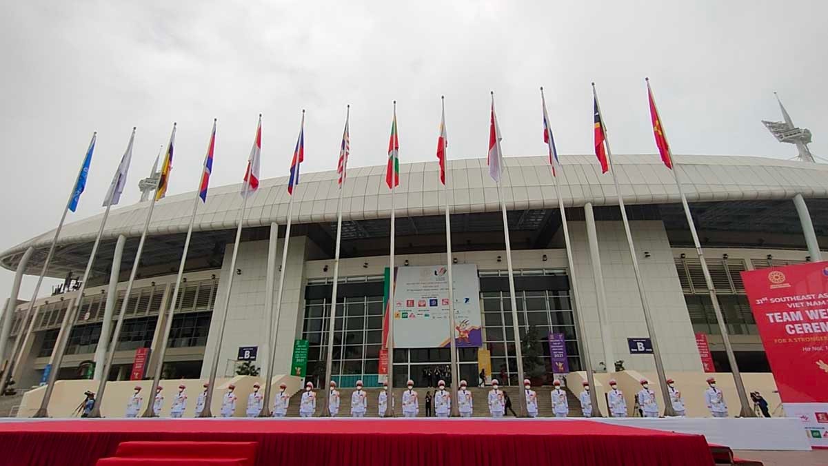 Lễ thượng cờ các quốc gia tham dự SEA Games 31 -1