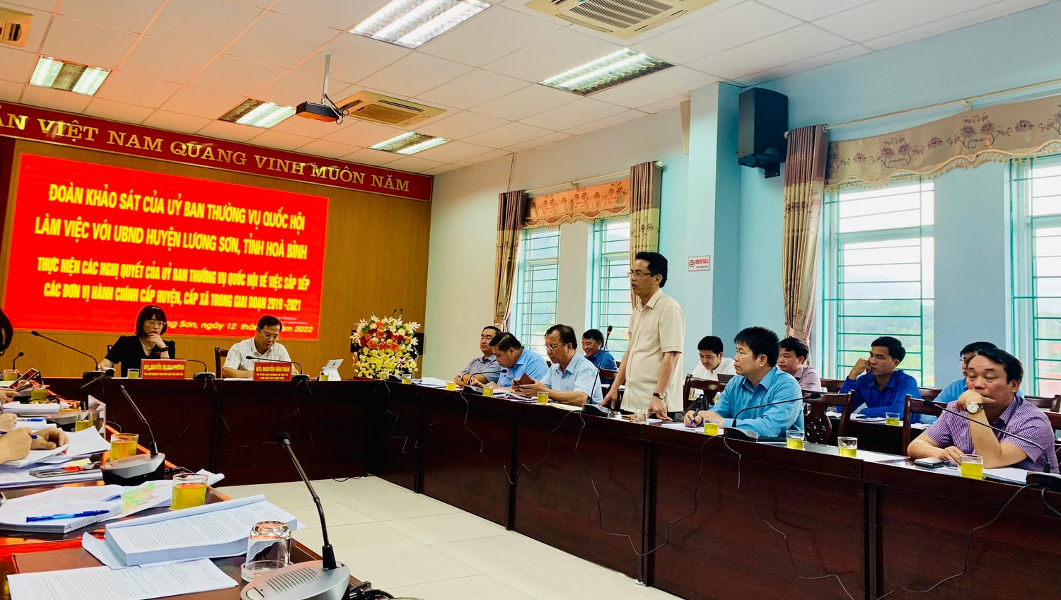 Khảo sát việc sắp xếp các đơn vị hành chính cấp xã trên địa bàn huyện Lương Sơn (tỉnh Hòa Bình) -0
