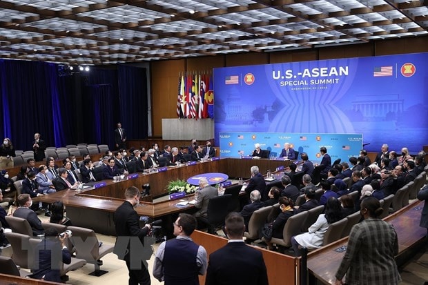 Thủ tướng Phạm Minh Chính dự các phiên họp Hội nghị Cấp cao đặc biệt ASEAN-Hoa Kỳ -0