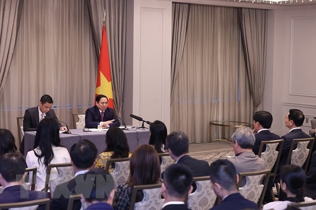 Thủ tướng gặp trí thức Việt kiều và sinh viên Việt Nam tại New York -0