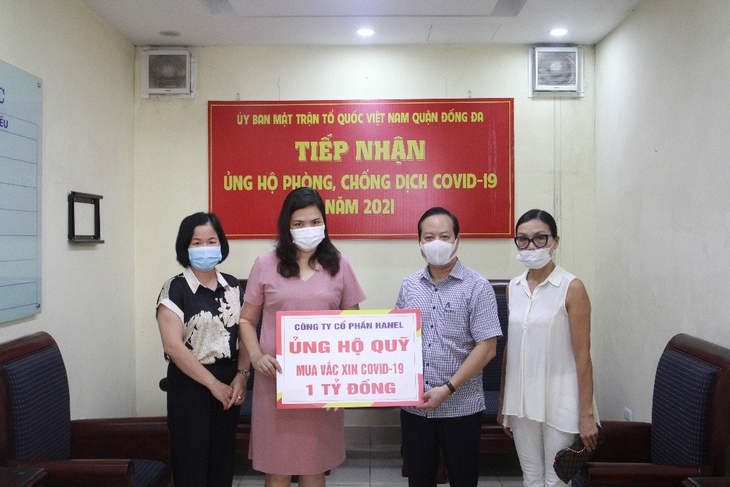 Hanel và các công ty thành viên đã tích cực đóng góp vào Quỹ mua Vaccine và phòng, chống Covid-19 Thương hiệu mạnh ASEAN ghi nhận những nỗ lực của Hanel và lãnh đạo Hanel -0