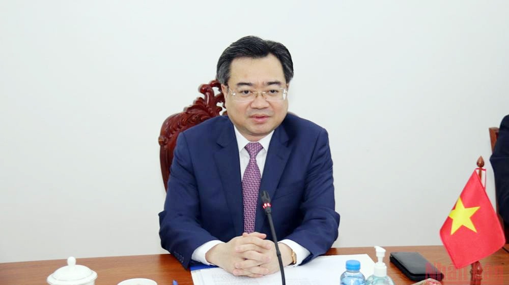 Tăng cường hợp tác giữa Bộ Xây dựng và Bộ Công chính và Vận tải Lào -0