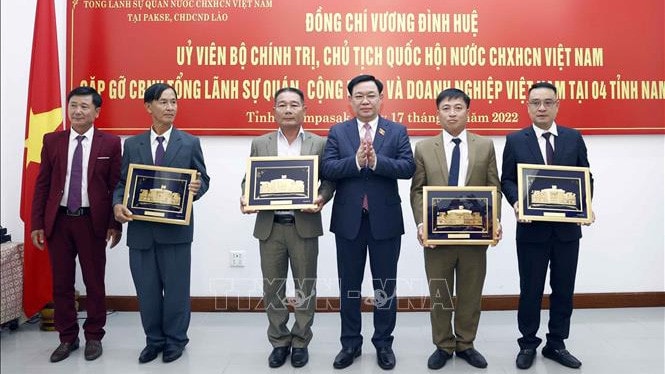 Chủ tịch Quốc hội Vương Đình Huệ kết thúc tốt đẹp chuyến thăm chính thức Cộng hoà Dân chủ Nhân dân Lào -1