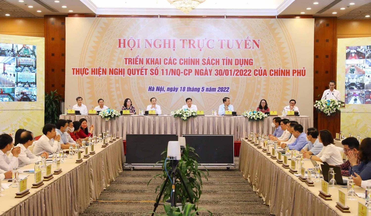 Toàn cảnh Hội nghị. Ảnh: Trần Trung Hơn 2.335 tỷ đồng vốn ưu đãi phục hồi kinh tế đã đến tay người dân -0