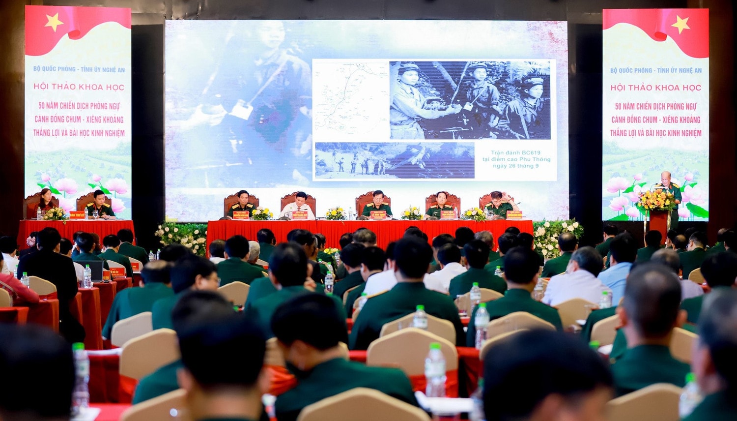 Toàn cảnh Hội thảo. Hội thảo “50 năm chiến dịch phòng ngự Cánh Đồng Chum - Xiêng Khoảng thắng lợi và bài học kinh nghiệm” -0