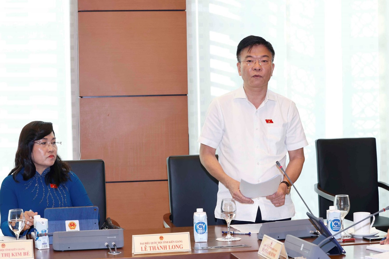 Bộ trưởng Bộ Tư pháp Lê Thành Long - Ảnh: Hồ Long 