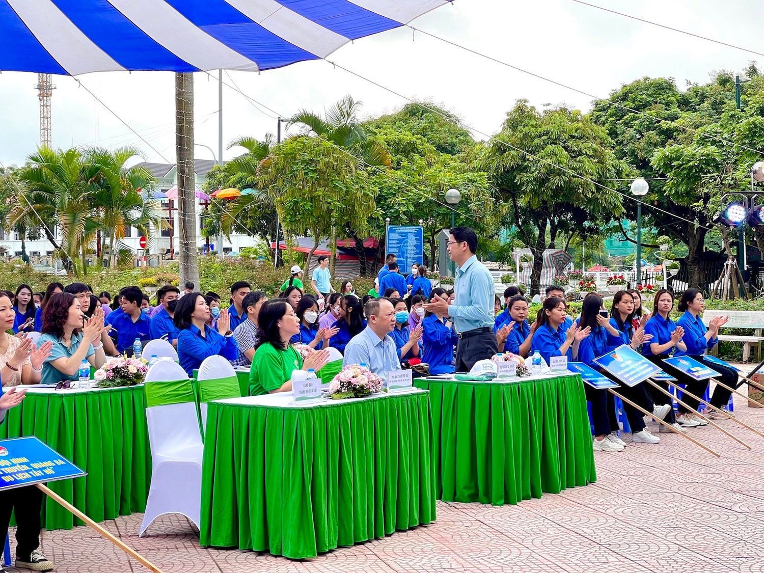 Toàn cảnh Lễ phát động Xây dựng tuyến phố đi bộ không khói thuốc lá -0
