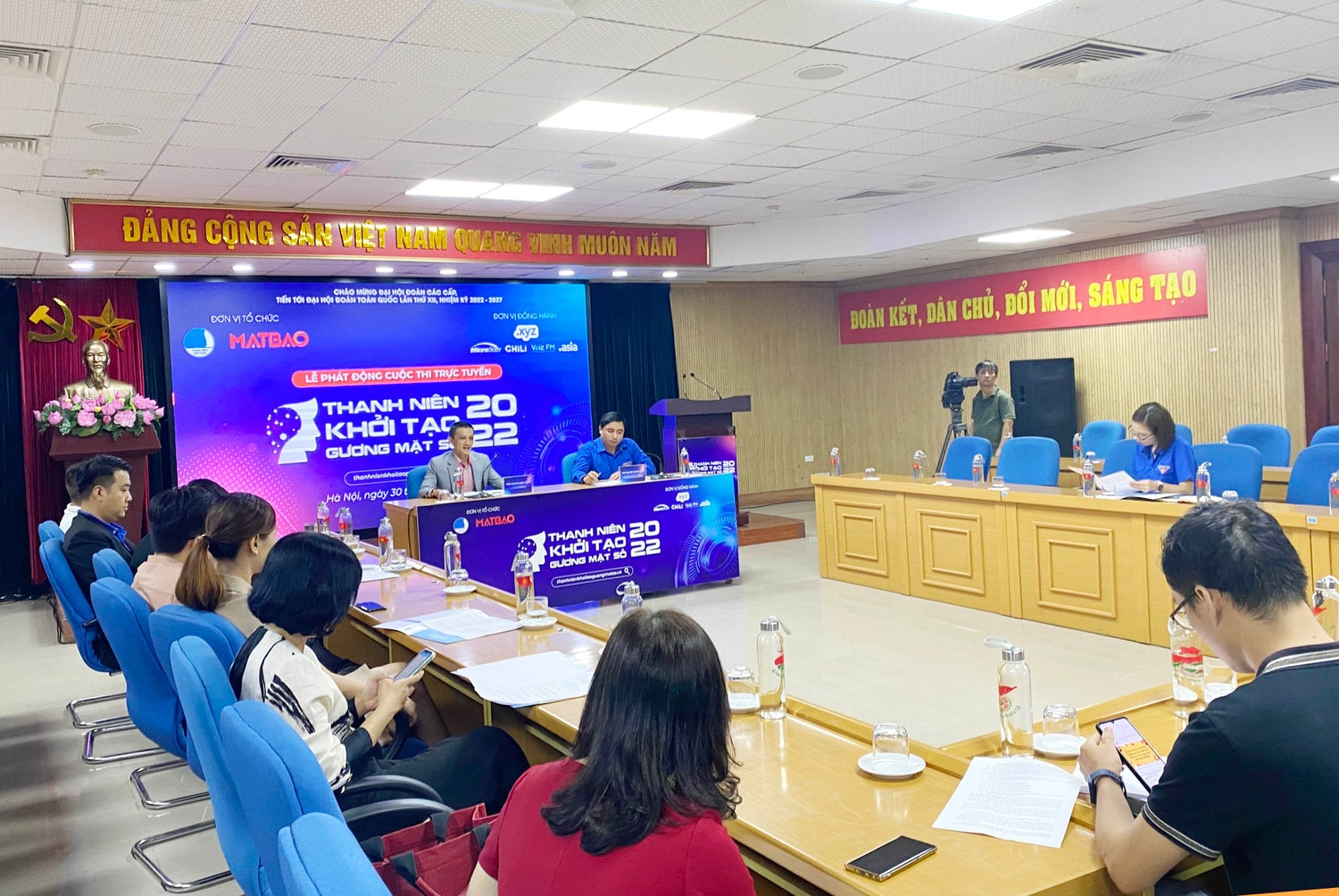 Quang cảnh lễ phát động Phát động cuộc thi “Thanh niên khởi tạo gương mặt số” -0