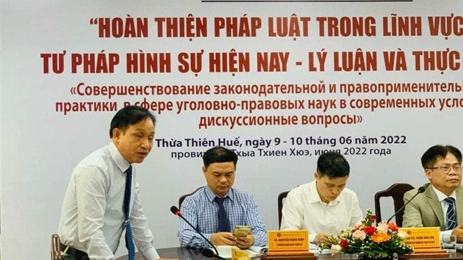 “Hoàn thiện pháp luật trong lĩnh vực tư pháp hình sự hiện nay – Lý luận và thực tiễn”