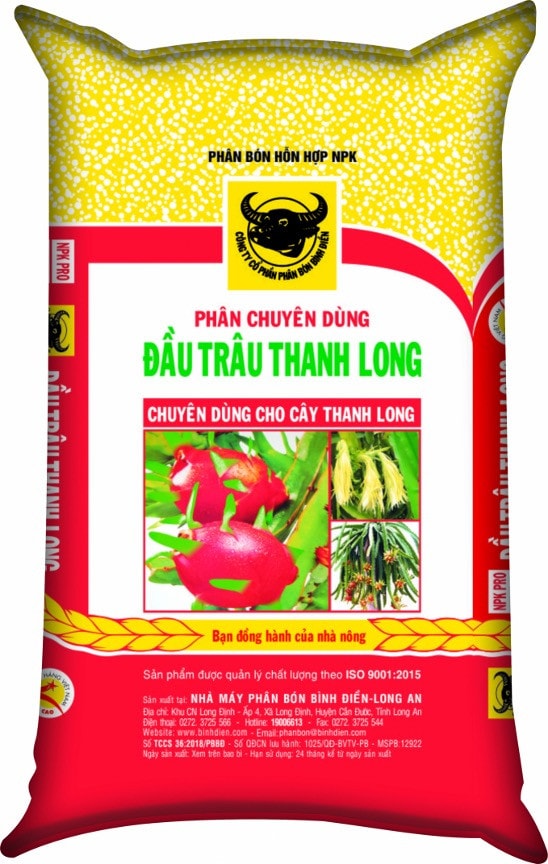Phân bón chuyên dùng Đầu Trâu giúp cây thanh long cân bằng dinh dưỡng -0