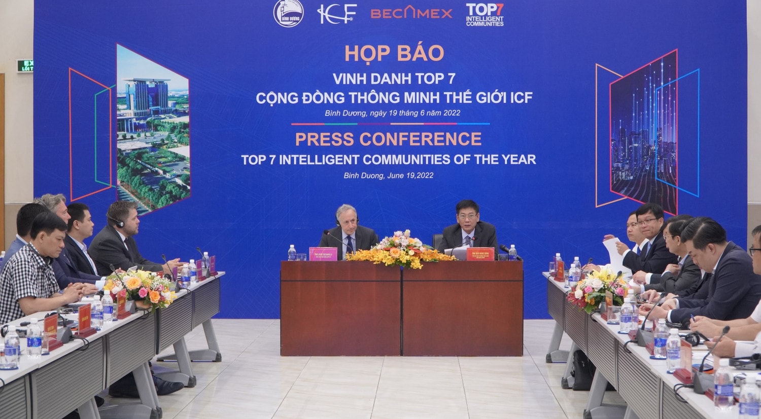 Bình Dương: Họp báo về sự kiện Vinh danh top 7 cộng đồng thông minh thế giới năm 2022 -0