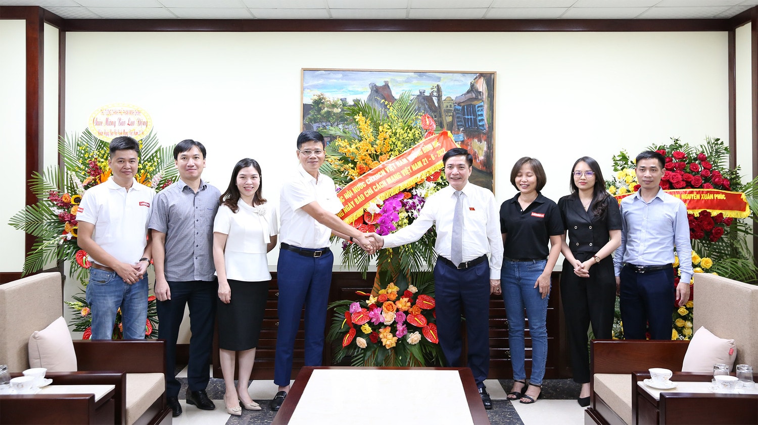 Tổng Thư ký Quốc hội, Chủ nhiệm Văn phòng Quốc hội Bùi Văn Cường thăm, chúc mừng Báo Lao động -0
