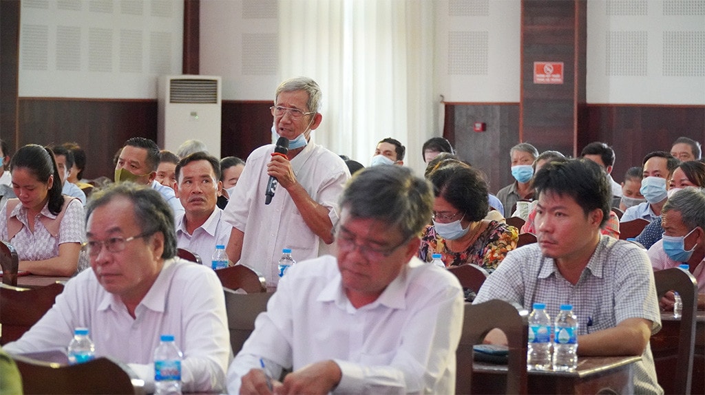 Chủ nhiệm Ủy ban Quốc phòng và An ninh Lê Tấn Tới tiếp xúc cử tri tại các huyện Đức Hòa, Bến Lức tỉnh Long An -1