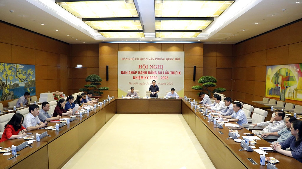 Hội nghị Ban Chấp hành Đảng bộ cơ quan Văn phòng Quốc hội lần thứ IX, nhiệm kỳ 2020 – 2025