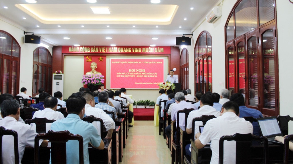 Đoàn ĐBQH tỉnh Quảng Ninh tiếp xúc cử tri TP. Móng Cái và huyện Hải Hà