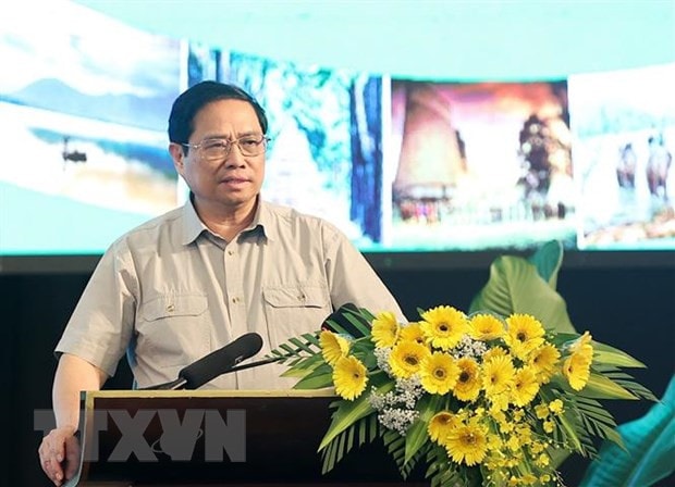 Thủ tướng Chính phủ Phạm Minh Chính chủ trì Hội nghị tổng kết thực hiện nghị quyết của Bộ Chính trị về phát triển kinh tế - xã hội và bảo đảm quốc phòng an ninh vùng Tây Nguyên -0