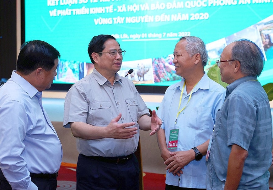 Thủ tướng Chính phủ Phạm Minh Chính chủ trì Hội nghị tổng kết thực hiện nghị quyết của Bộ Chính trị về phát triển kinh tế - xã hội và bảo đảm quốc phòng an ninh vùng Tây Nguyên -0
