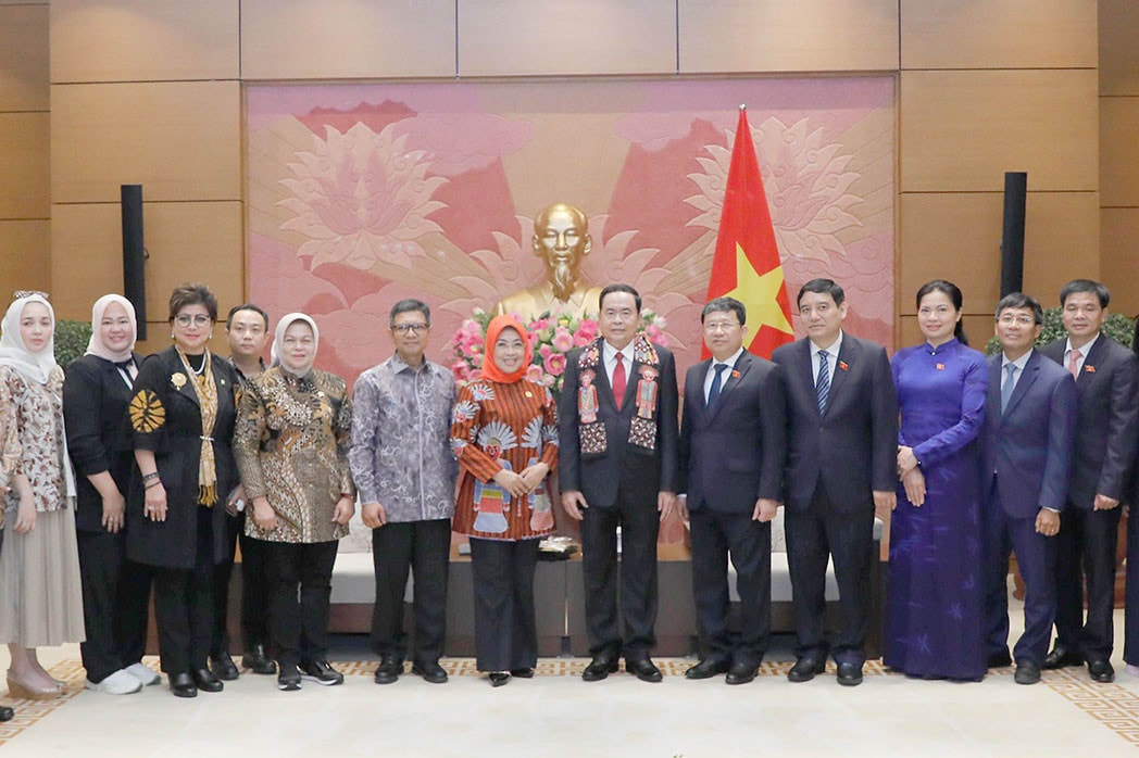 Phó Chủ tịch Thường trực Quốc hội Trần Thanh Mẫn tiếp Đoàn đại biểu Hội đồng Đại biểu địa phương Indonesia -0