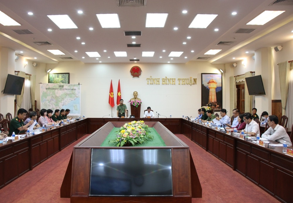 Đoàn khảo sát của Ủy ban Quốc phòng và An ninh làm việc với UBND tỉnh Bình Thuận Uỷ ban Quốc phòng và An ninh khảo sát về phòng thủ dân sự tại tỉnh Bình Thuận -0