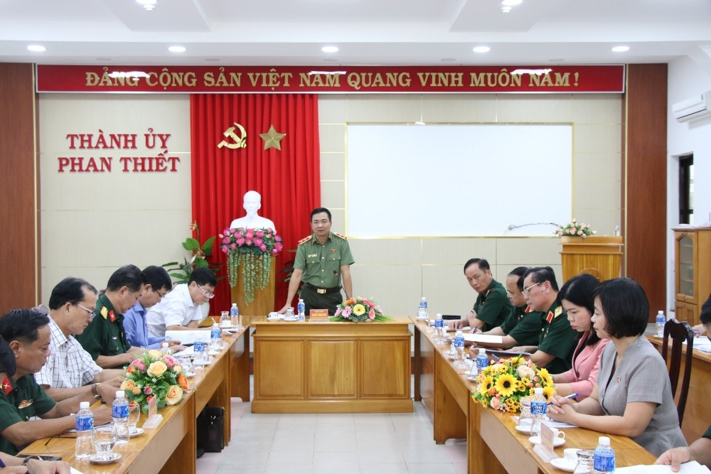 Đoàn khảo sát của Ủy ban Quốc phòng và An ninh làm việc với Thành ủy TP. Phan Thiết Uỷ ban Quốc phòng và An ninh khảo sát về phòng thủ dân sự tại tỉnh Bình Thuận -0