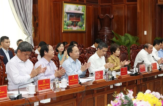 Thủ tướng Chính phủ Phạm Minh Chính làm việc với Ban Thường vụ Tỉnh ủy Hậu Giang -0