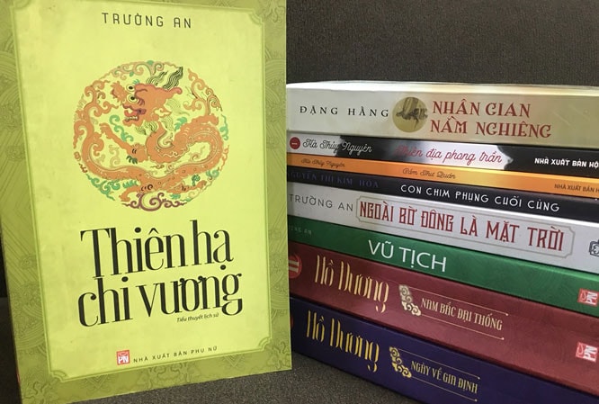 Một số tác phẩm văn học đề tài lịch sử của tác giả trẻ – Ảnh: nxbhanoi.com.vn