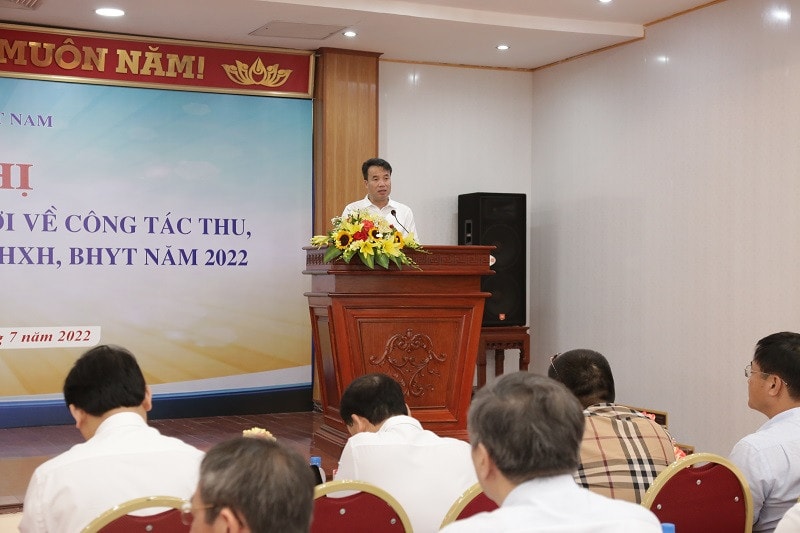 Tổng Giám đốc BHXH Việt Nam Nguyễn Thế Mạnh phát biểu khai mạc Hội nghị