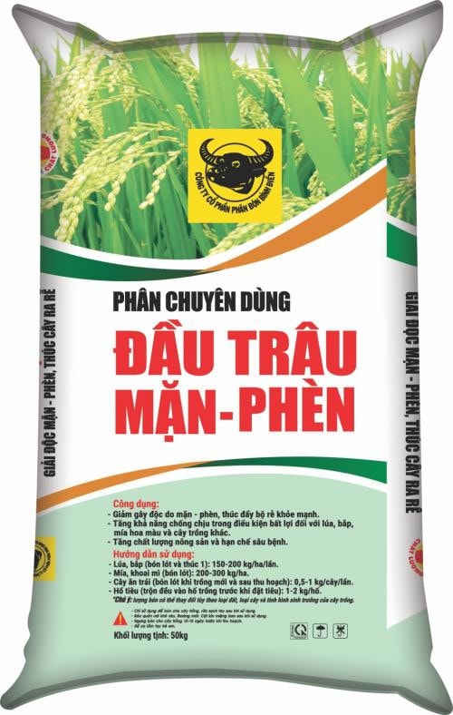  Bón phân chuyên dùng Đầu Trâu mặn phèn cho vùng ven biển đồng bằng sông Cửu Long -0