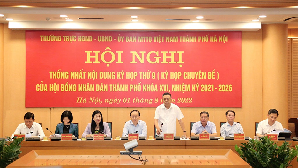 Hà Nội thống nhất nội dung Kỳ họp thứ 9, HĐND thành phố Khóa XVI -1