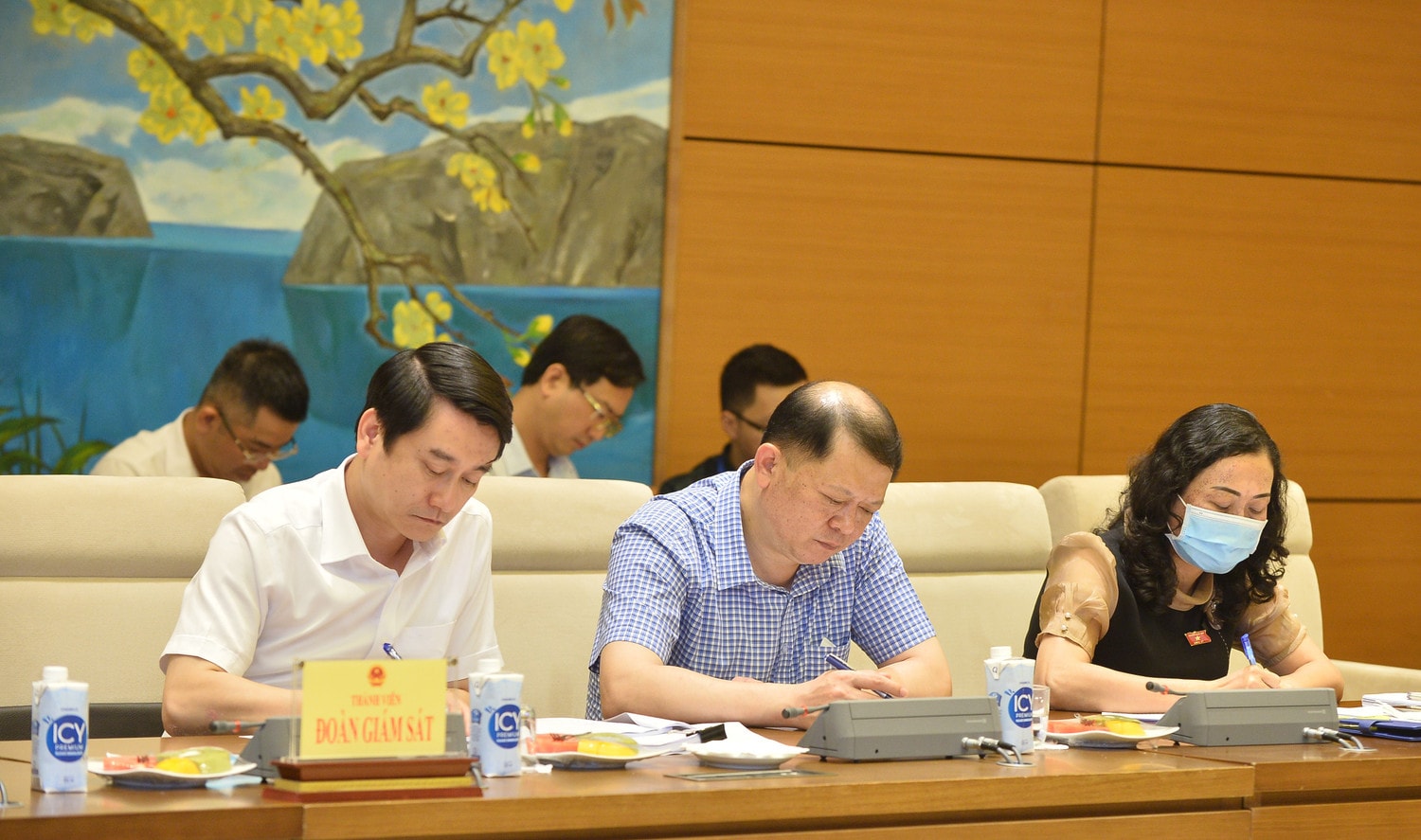 Các thành viên Đoàm giám sát tham dự Phiên họp