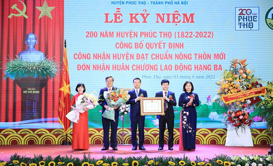 Xây dựng nông thôn mới tại huyện Phúc Thọ theo hướng nâng cao, kiểu mẫu -0